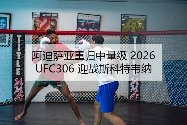 阿迪萨亚重归中量级 2026 UFC306 迎战斯科特韦纳